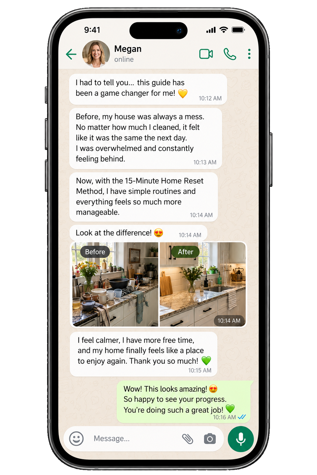 Illustrative chat conversation: More Order, Less Guesswork